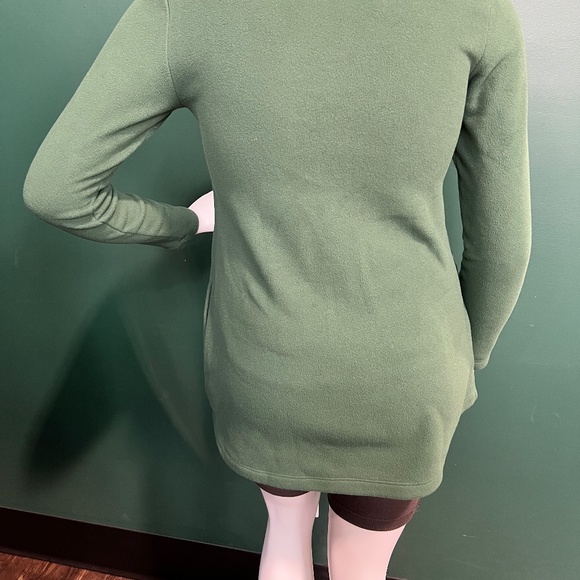 Dudley Stephens Cobble Hill Turtleneck Polar Fleece-Hunter Green - Picture 4 of 8